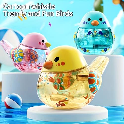 cartoon wasservogel pfeife vogel sound spielzeug, pfeifen kann vogel sound durch wassermenge ändern, outdoor sound trainingsinstrument badezimmer wasserspielzeug, exquisites jungen mädchen geschenk, ostern weihnachtsgeschenk, halloween geschenk, feiertagsgeschenk