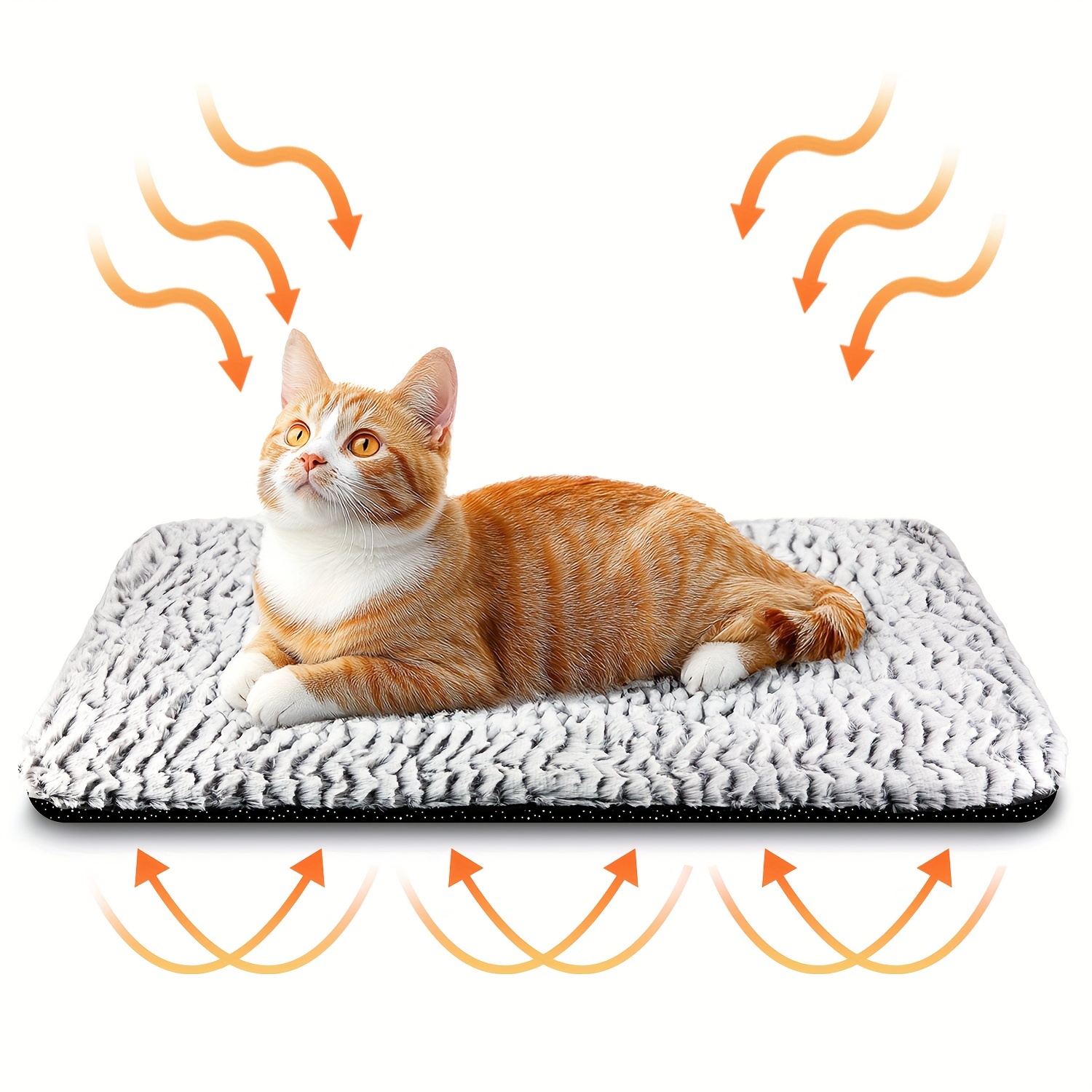 

Self-warming Pet Mat For Cats & Small Dogs - Removable Polyester, Indoor/ Pad