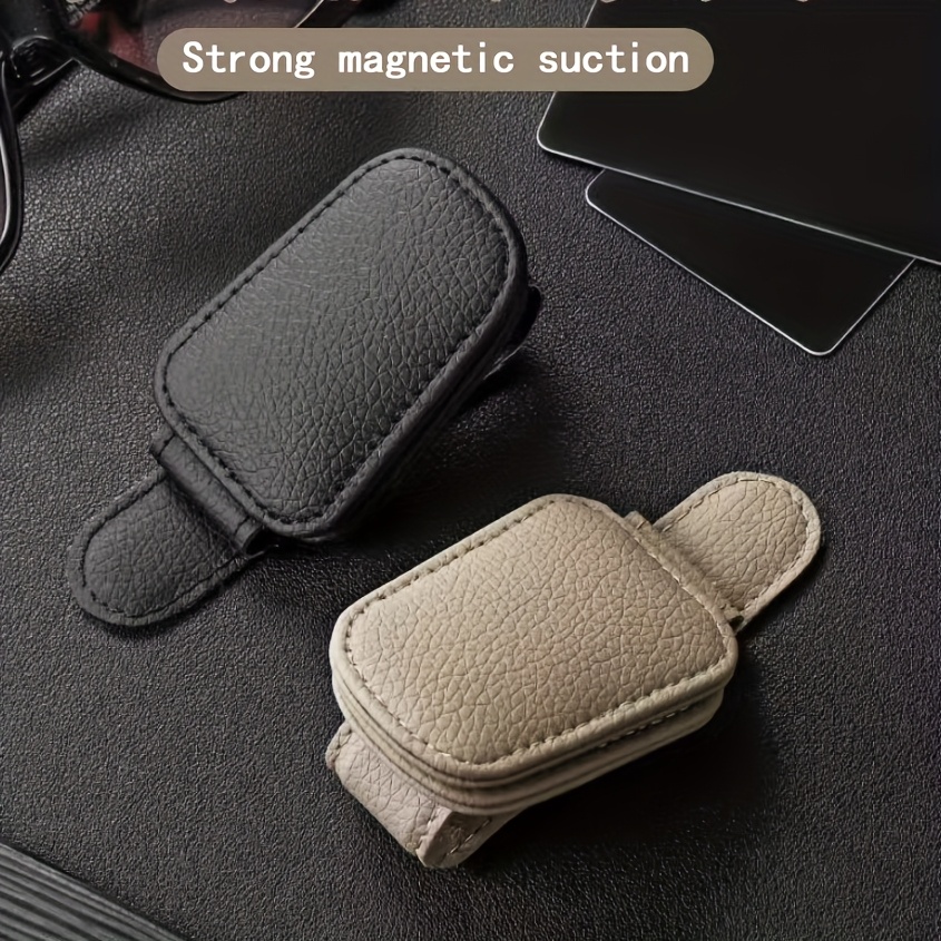 

Magnetic Leather Fashion Glasses Clip For Car Visor - Fit, Stylish Interior Accessory, Perfect Gift For