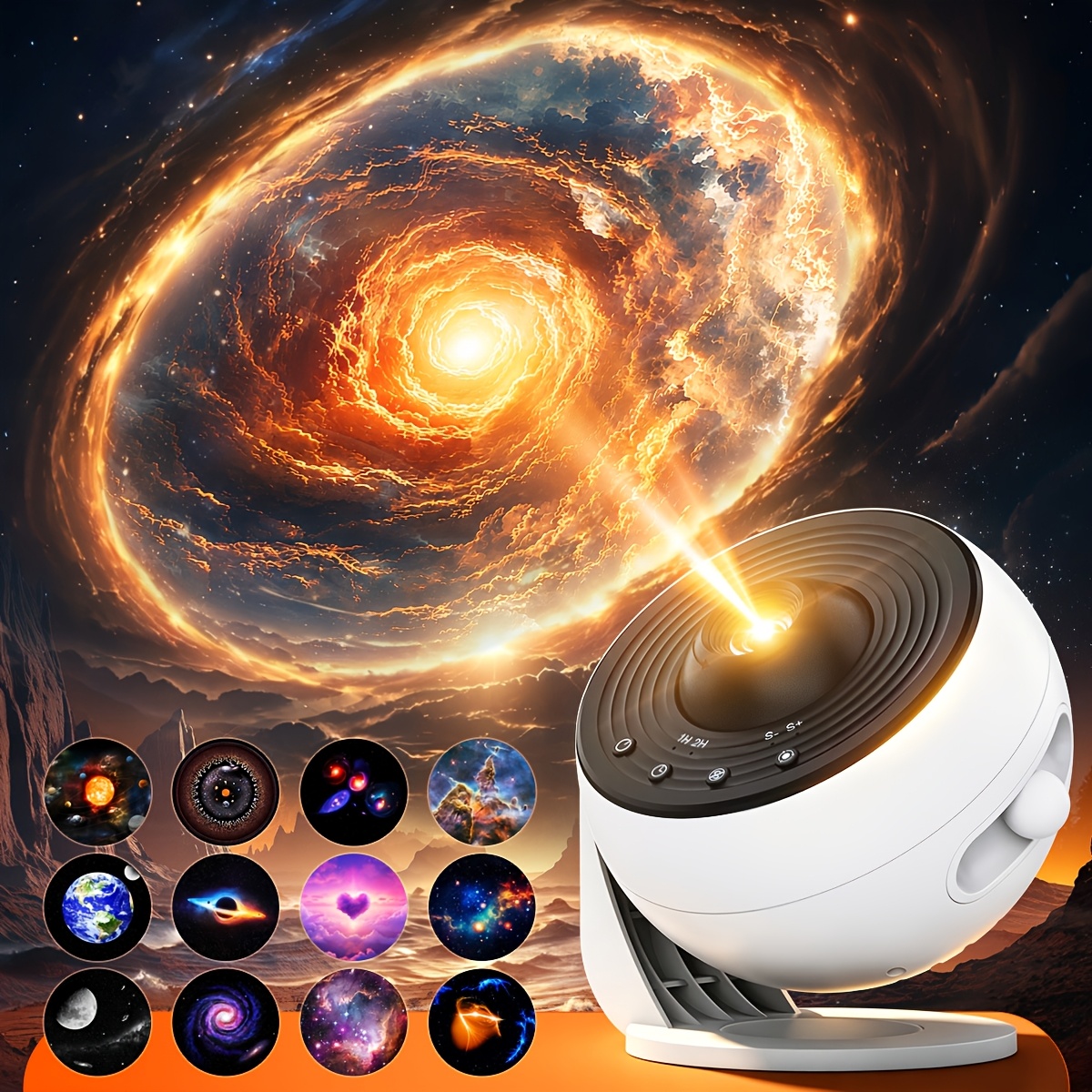 New 4 Button Earth Projector Pro, 13 , Galaxy Projection Light Pro Edition, Decorative Light Projection Light Outdoor Projection Equipment