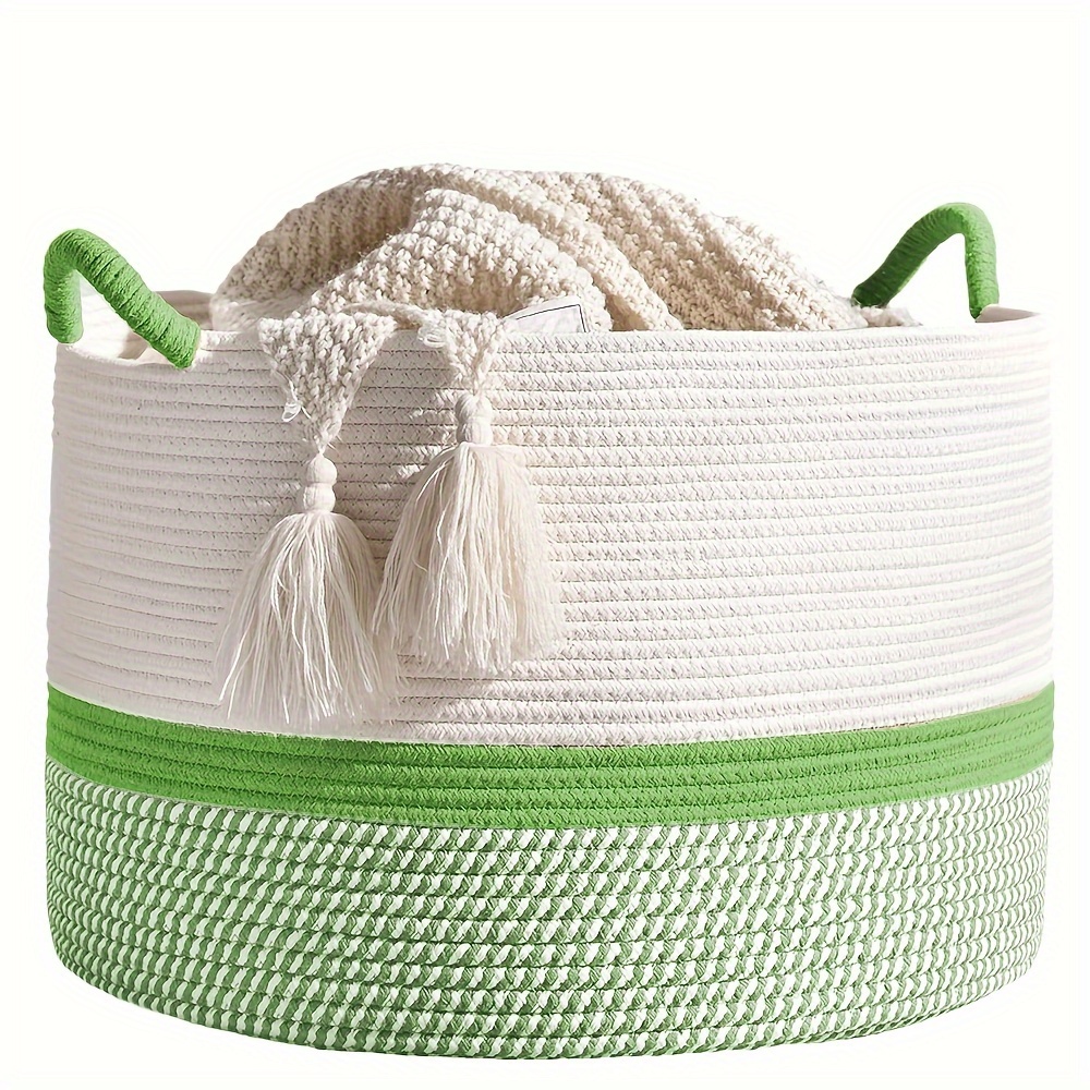 Cesto Per Biancheria LANA IN620 L - 100 Litri In Erba Marina Intrecciata A Mano - Stile Boho Chic