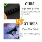 1pc waterproof outdoor patio furniture cover 158x118x35in tear resistant fabric with drawstring closure uv fade resistant protection for patio set tables and chairs black