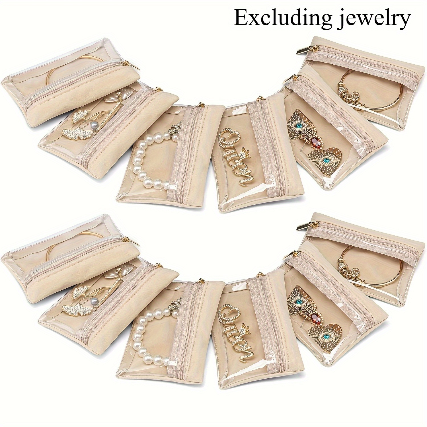 TEMU Birthday Gift Storage Bags Party Souvenir Storage Bags Travel Jewelry Bags  5pcs Ladies Storage Bags Storage Boxes Small Zipper Bags