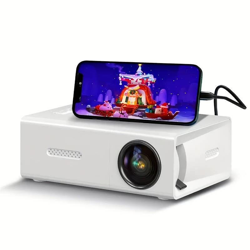 

Compact Hd Mini Projector For Home Theater & Camping, 1080p Full Hd, Usb-powered, Portable Design With Lcd Display, Indoor & Outdoor Use