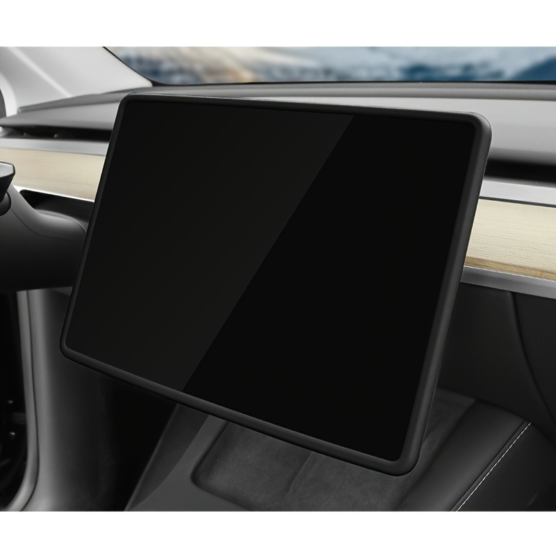 TEMU For Model 3/y Central Navigation Screen Silicone Protective Case, 3d Scanning Data Molded For , And Anti-shake, Full Protection For Screen And