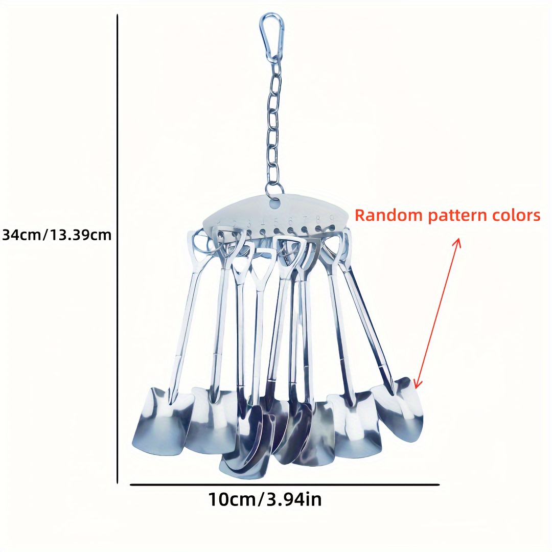 Image of 1pc Metal Bird Toy, Durable Parrot Chew Hanging Cage Accessory - Interactive Hook For Medium To Large Birds Like And African Greys, Promotes Mental Stimulation & Beak Health