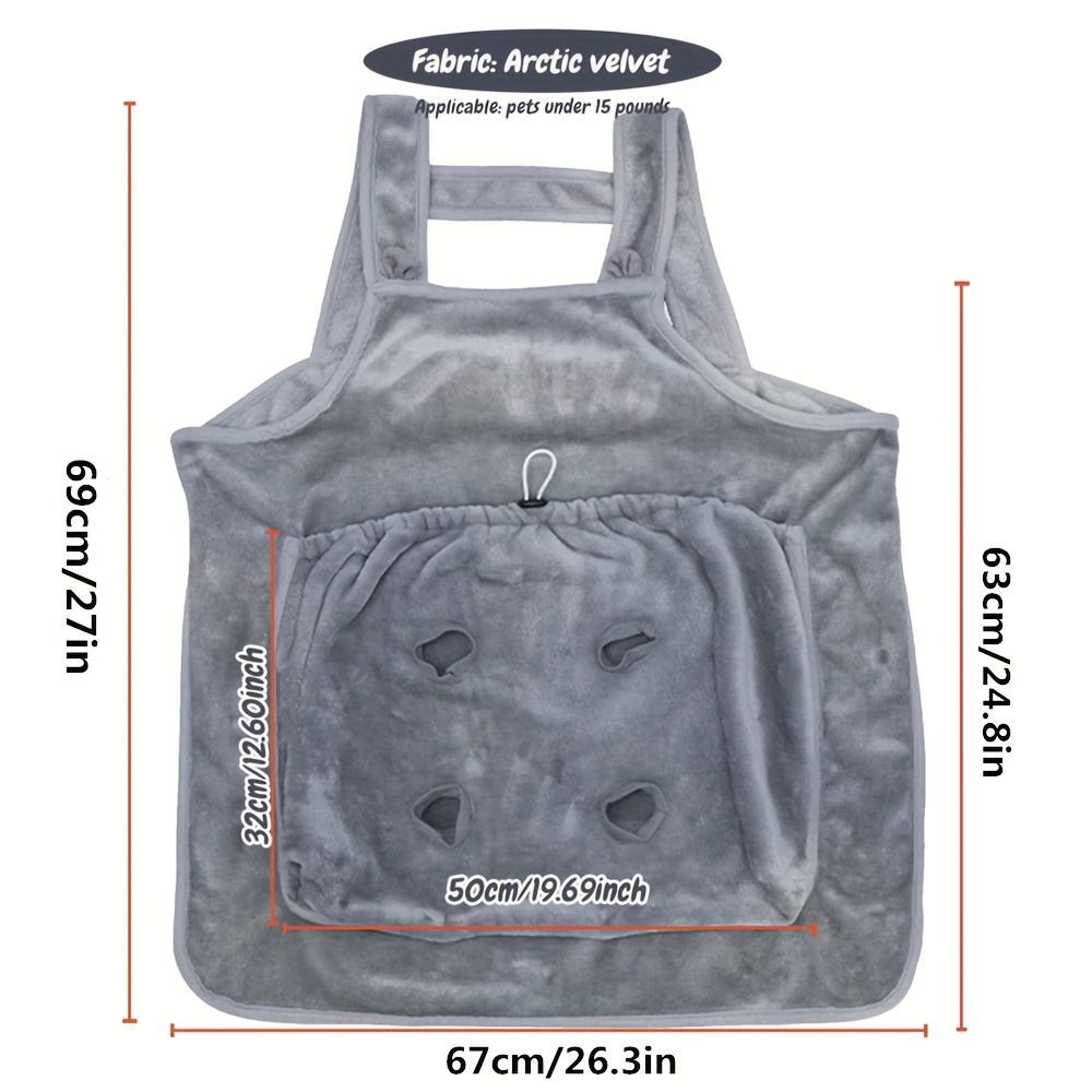 Nid pour chat, bavoir, vêtements anti-peluche avec trous, tablier pour chat, vêtements spéciaux pour chat