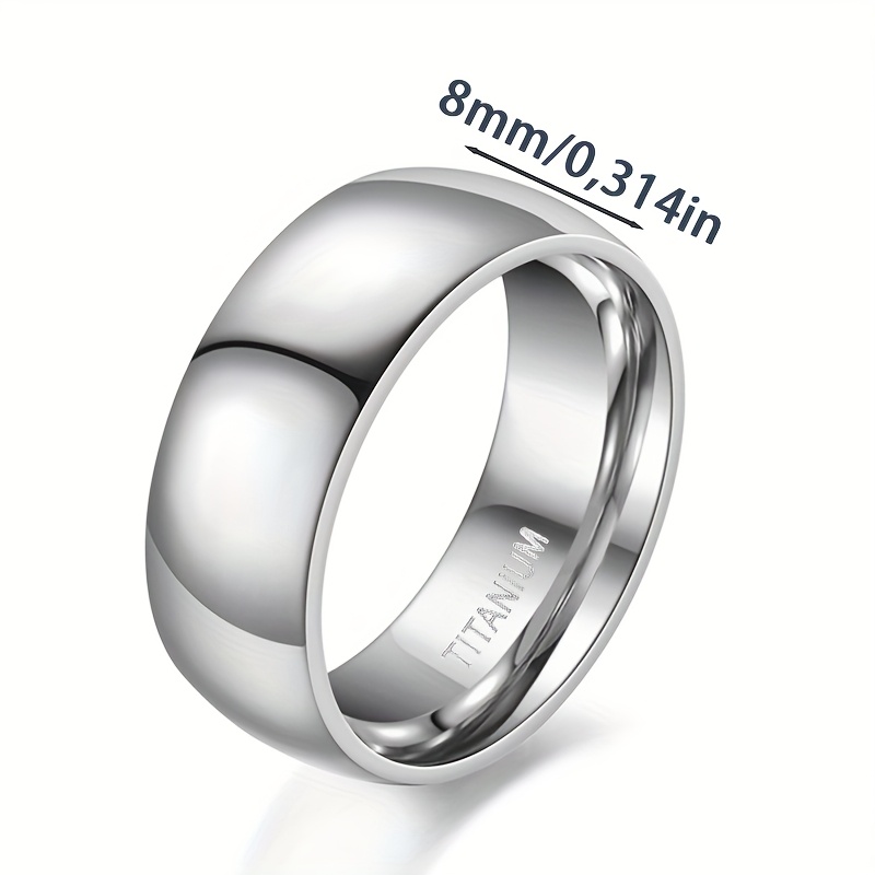 Titanium Couple's Ring - Timeless Non Fading Design