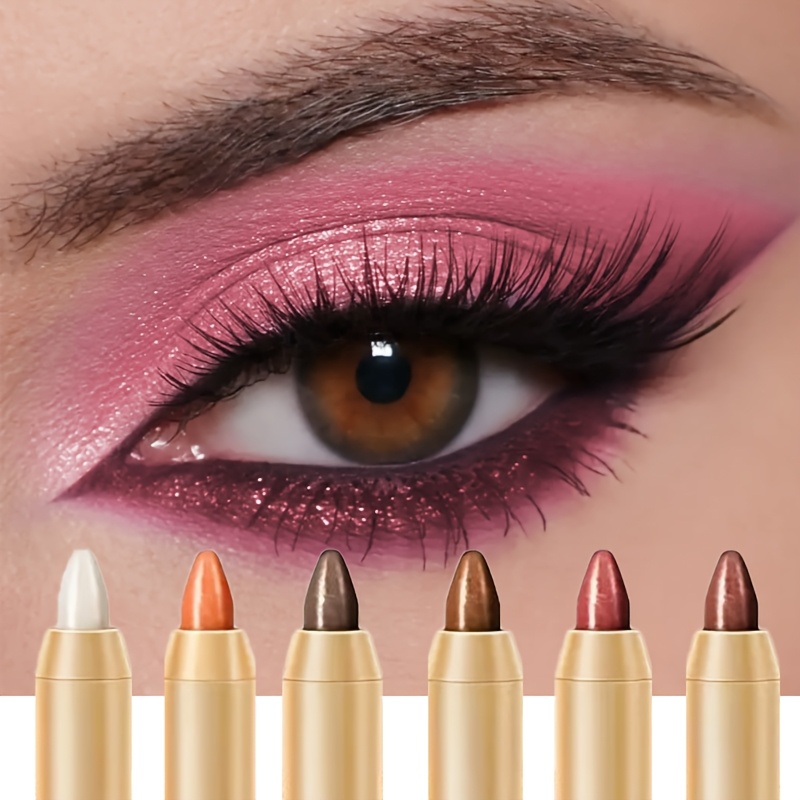 6pcs Set of Shimmering Eyeshadow Sticks with Dual-Ended Design, Shimmery & Glitter Finish for Effortless Eye Makeup – Perfect for a Sophisticated Look, Makeup Eyeshadow Palette, Makeup Stick, Eyeshadows for Women, Glamorous Look, Party Makeup, Shimmer Effect, Dualended Stick, Highpigment Eyeshadow, Creamy Texture, Beauty Essentials, Cosmetic Sticks, Professional Makeup, Everyday Glam - Image 3