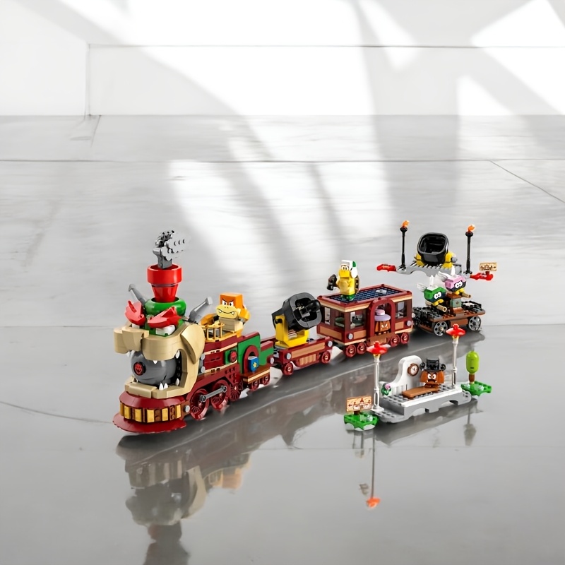 Building Block 71437 Super Mario The Bowser Express Train Toy Set, Nintendo Boys, Girls, And Gamers Birthday Gifts, Children's Mario Toys