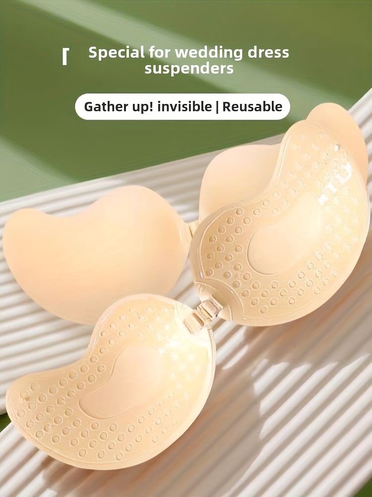 1pc Mango Breast Stickers Gather And Lift to Make You Look Bigger, Reusable Underwear, Summer Breathable And Traceless Special Nipple Stickers