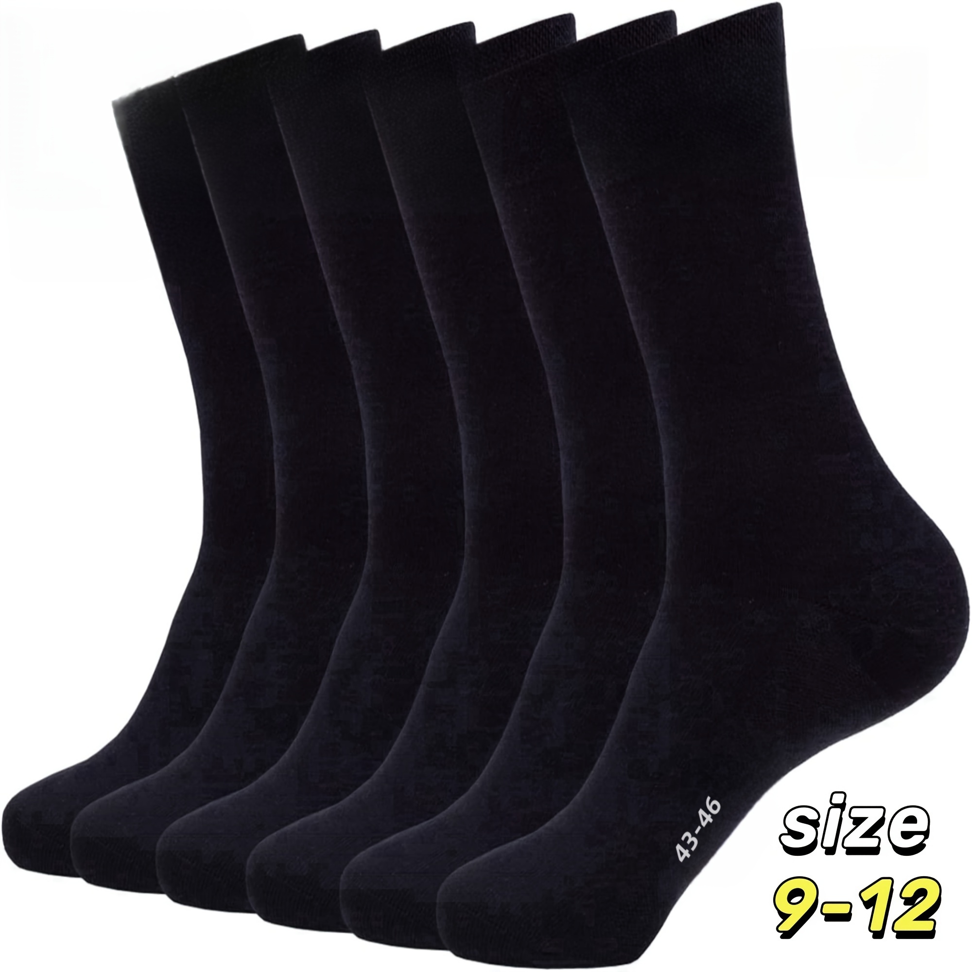 

1/5 Pairs Of Comfort & Performance: Breathable Crew Socks For - Outdoor Business And , Meeting, Formal