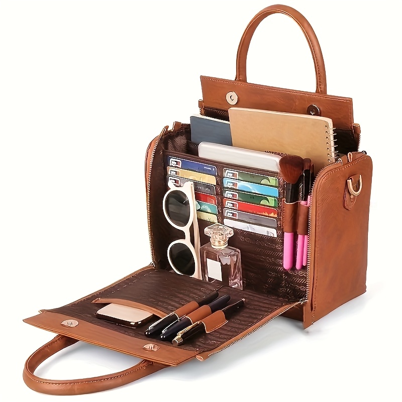 TEMU Grand sac fourre-tout pour femmes avec bandoulière et fermeture réglables - Sac à main hobo multi-compartiments idéal pour les , le shopping et
