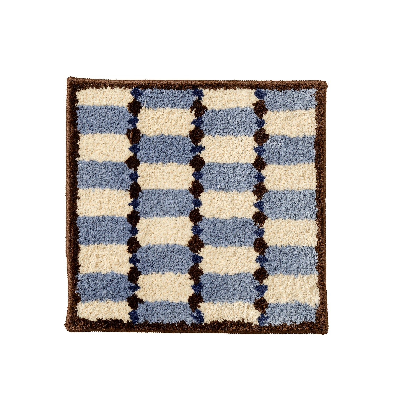 E-shop 1 Stück Marine-Stil Saugfähige Badematte, Moderne Geometrische Mikrofaser -Rutsch Tufted Teppich