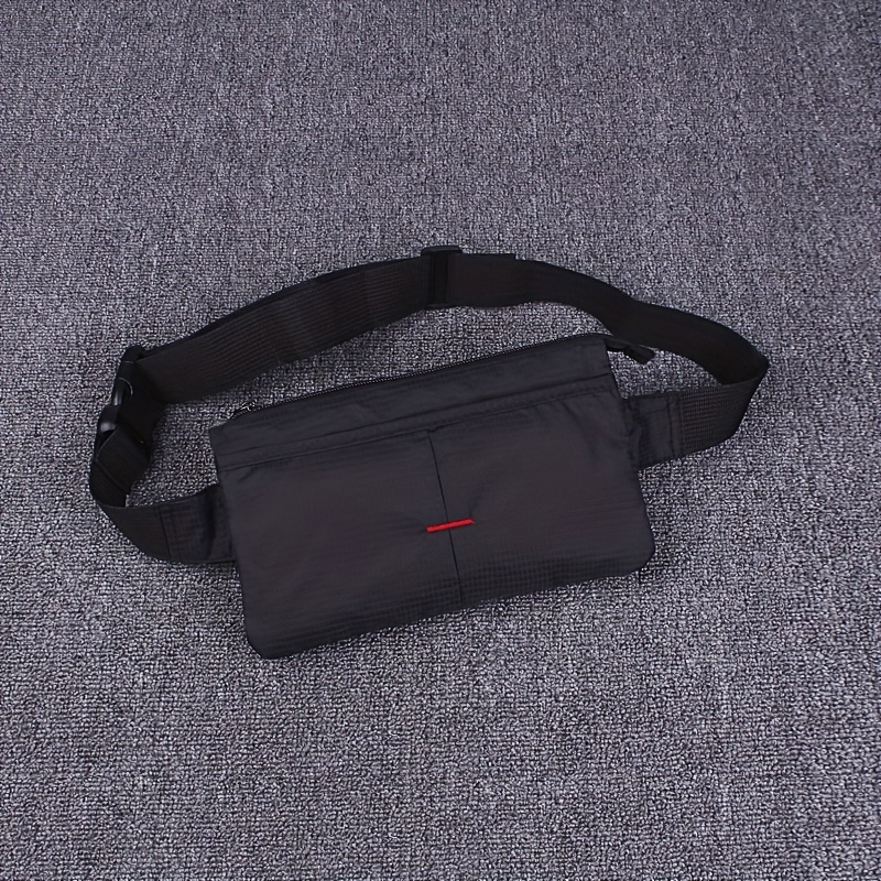 TEMU Jbydlife 1pc Nylon Small Travel Waist Bag Running Fanny Packs Simple Sling Bags