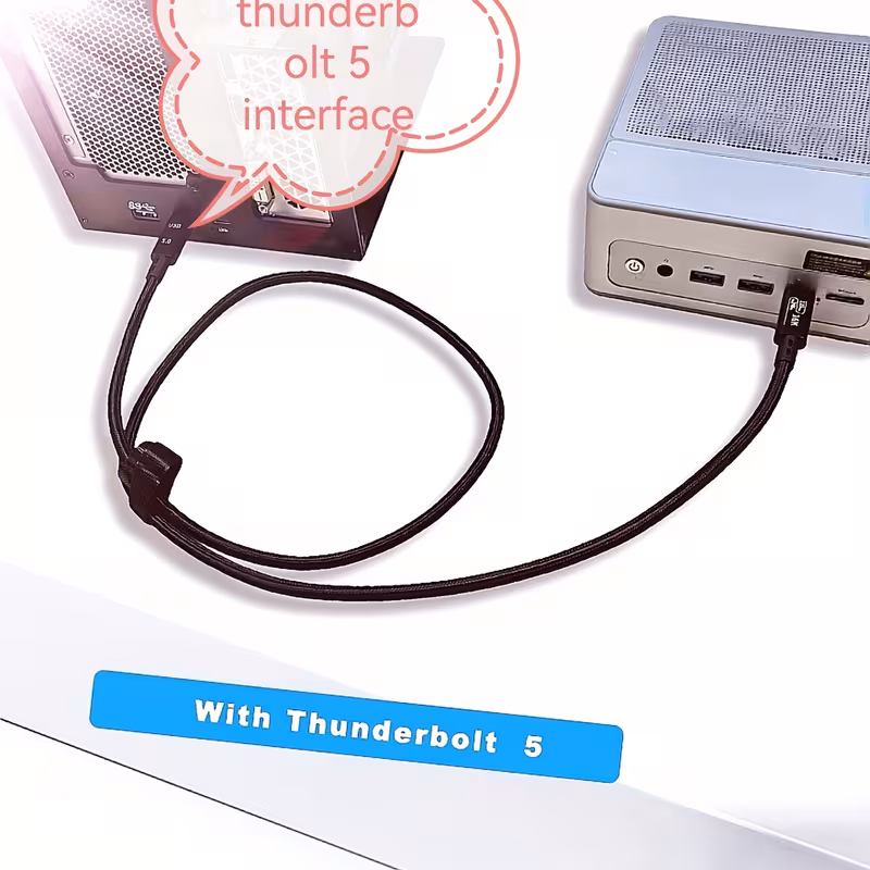 gpivda cabo thunderbolt 5, 3.28ft usb c para usb c, carregamento de 240w, transferência de dados de 80 , largura de banda até 120 , suporte a monitores 8k/4k, compatível com iphone 16, macbook e mais (chip de autenticação thunderbolt 5) Detalhes do produto 5