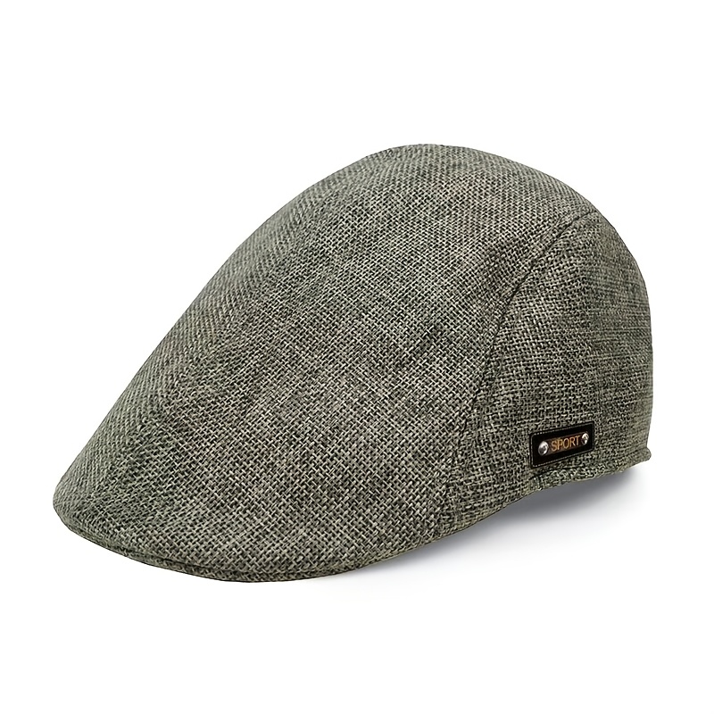 TEMU Boina de a para hombre, gorra retro de para de edad y mayores, y sombrero de vanguardia