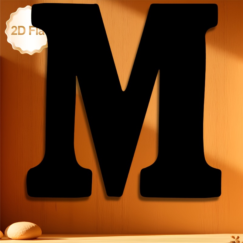 2d flat 1pc 2d flat statue wall decor metal   decorative painting letter   hanging ideal for living room bedroom dining room office entryway coffee shop wall decoration 2d flat