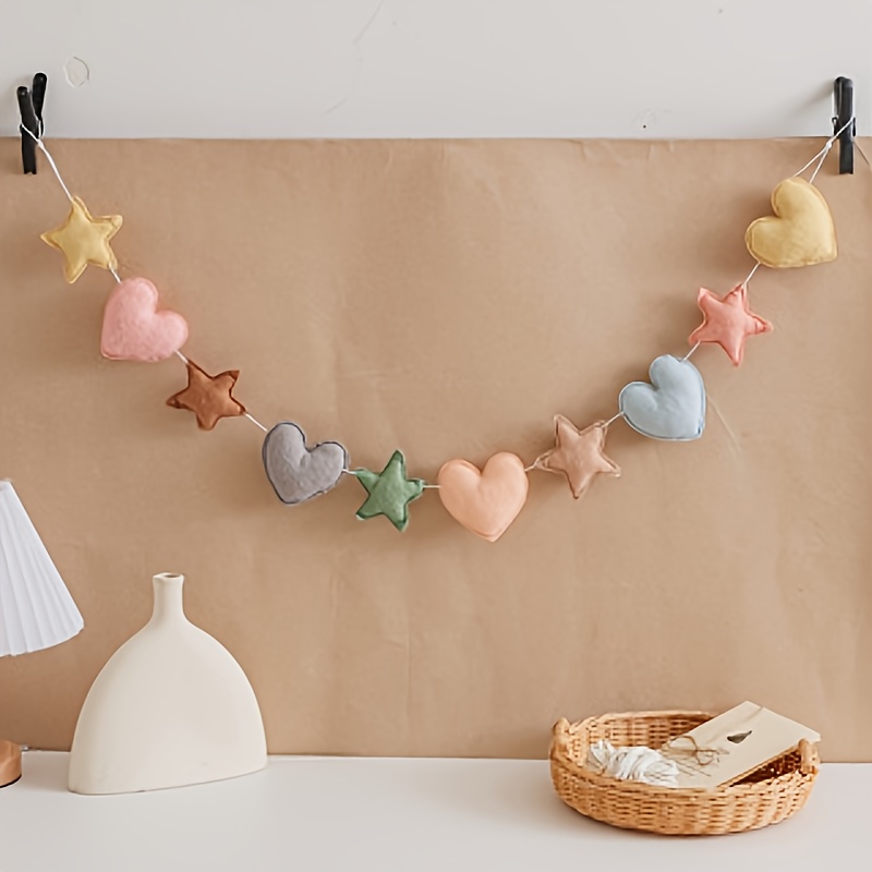 Random Colors Of Rope And Heart-shaped Decoration