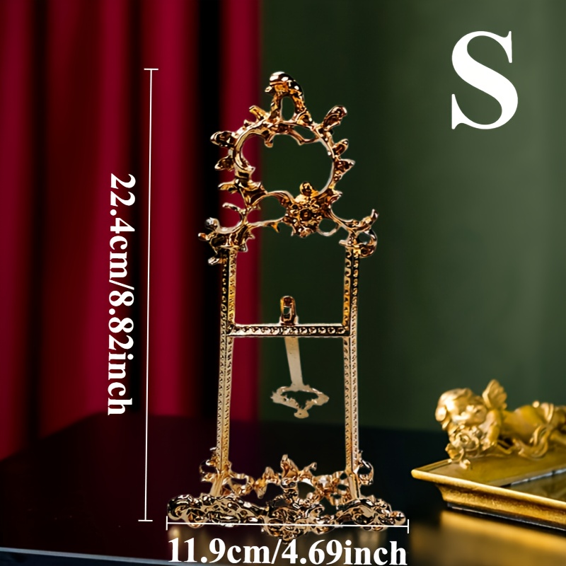 TEMU 1pc European-style Wedding Easel, Vintage End-perfect For Photo Frames, Art Display, And Home Decor To Enhance Ambiance, Perfect For Room Decor