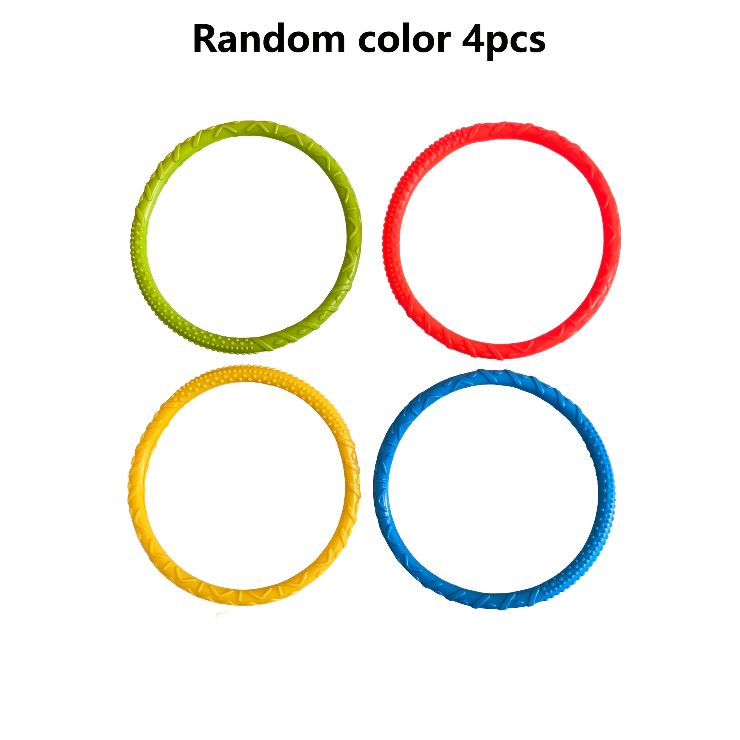 Image of Dive Rings Pool Toys, 4pcs Colorful Pool Rings, Underwater Training Pool Diving Rings, Swimming Pool Dive Ring Toy For Gifts Summer Swim Water Fun Pool Games (diving Circles) Random Color