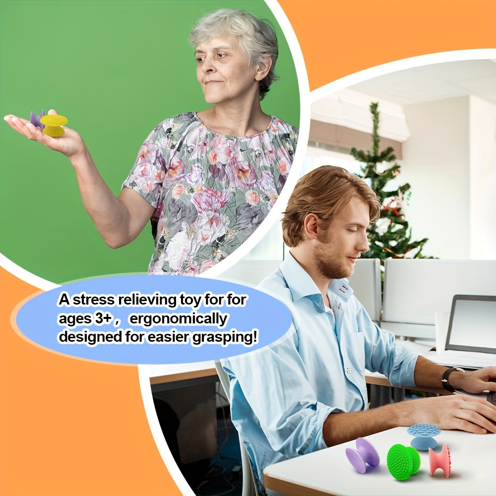 Set of 8 Sensory Stones for Stress Relief