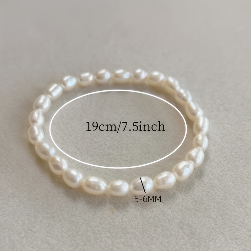Image of Dainty Freshwater Pearls Bracelet, Wear, No Maintenance Required, , Birthstone Jewelry For , Everyday & Special Occasions (christmas/graduation/anniversary)