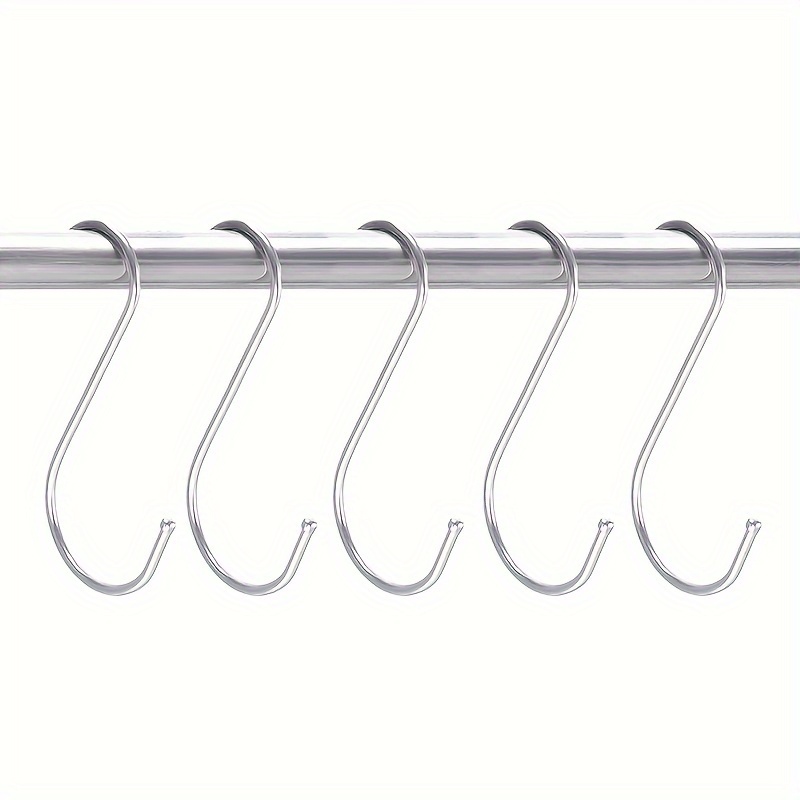 Bend Hook Curtain Pullover S Shaped Hook Stainless Steel - Temu