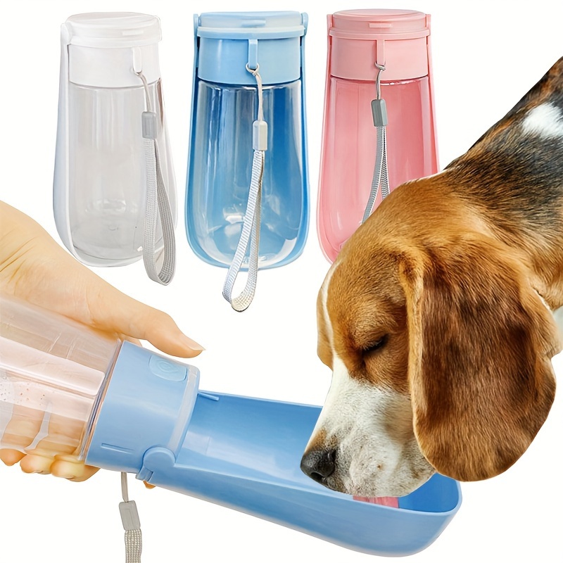 Portable Pet Water Bottle Dispenser 350ml/450ml - Leakproof Travel Drink Cup with Dispenser for Dogs, Cats, and Rabbits - Durable PP Material, Ideal for Outdoor Use