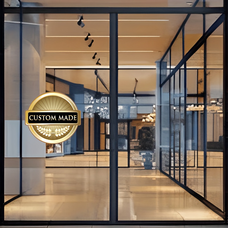 1  shopping mall   vinyl transparent sticker double sided uv color pattern fade resistant and   spray   for electrostatic   suitable for use in storefront displays advertising information discount notices business hours brand promotion and   0
