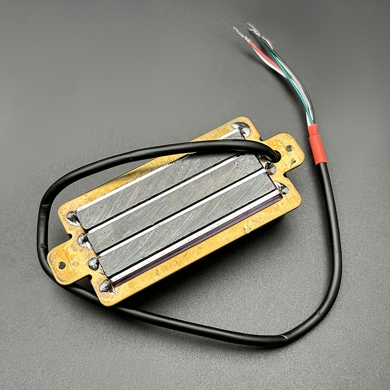 Electric Guitar Pickups, Four Coil Dual-Blade, High Output, Metal Playing-Compatible, Non-Electric, Ceramic Material, Guitar Accessorie