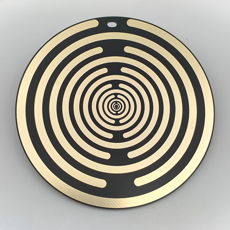 Energy Disc Mwo Multi Wave Pendant | Double-sided Antenna, Effect For Meditation, Spiritual & Self-repairs, Turquoise Spiral Design, Durable Plastic/copper, Wellness Device, Sizes 2.5cm/7.6cm