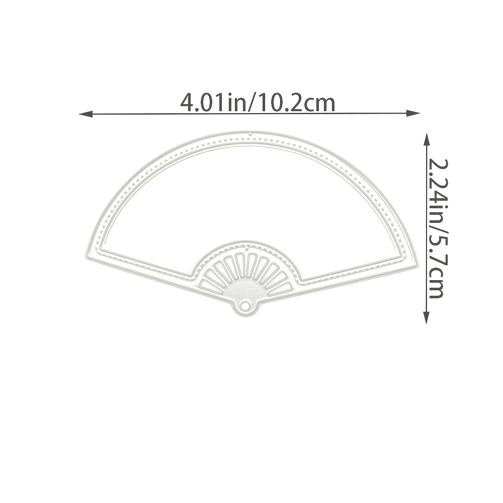TEMU Un moule de découpe de ventilateur pour la fabrication de cartes, cadre de ventilateur d'été, gabarit de découpe en acier au carbone pour cartes