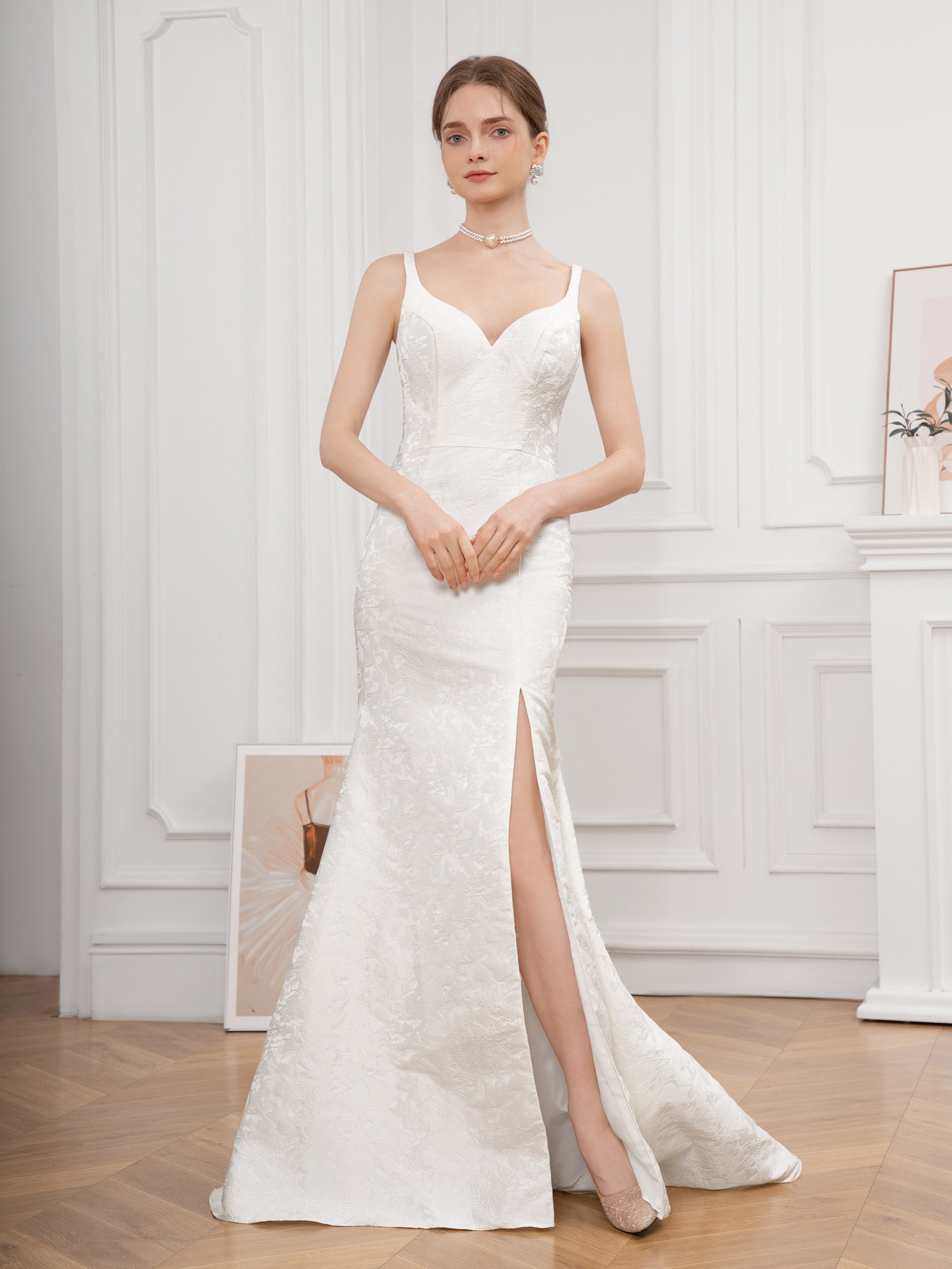 floral embroidered cami dress elegant sweetheart neck Temu Morocco