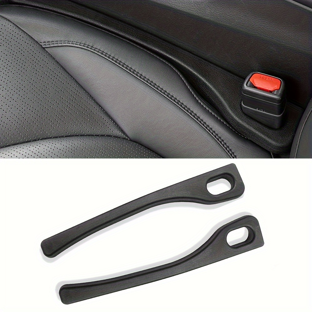 4pc Car Seat Gap Filler Universal Gap Filler Pad Hand Brake Gap Filler Pad  Pu Leather Leakproof Protective Suitable For Most Vehicles Stop