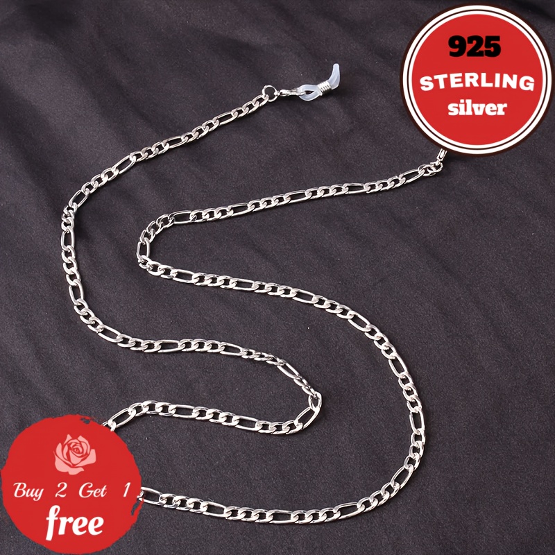 TEMU Silver Necklace 4mm, Suitable For Daily Wear And Gifts, Christmas Theme, 4 , Unisex, With Gift Box, Gifts For Boyfriend/girlfriend, Valentine's Day, Buy 2 Get 1 Free, For Teenager