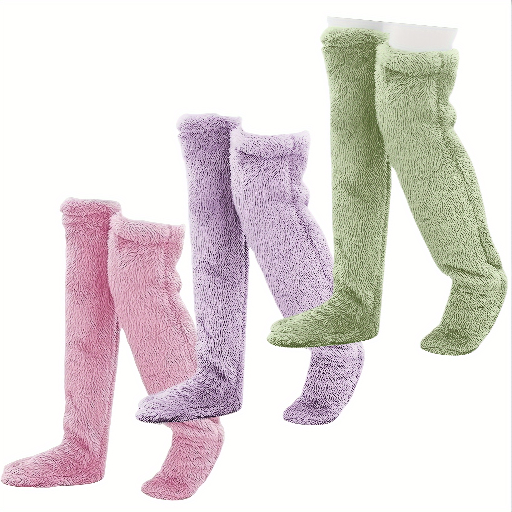 

Autumn And Winter Style He Tan 3 Pairs Of High Knee Socks