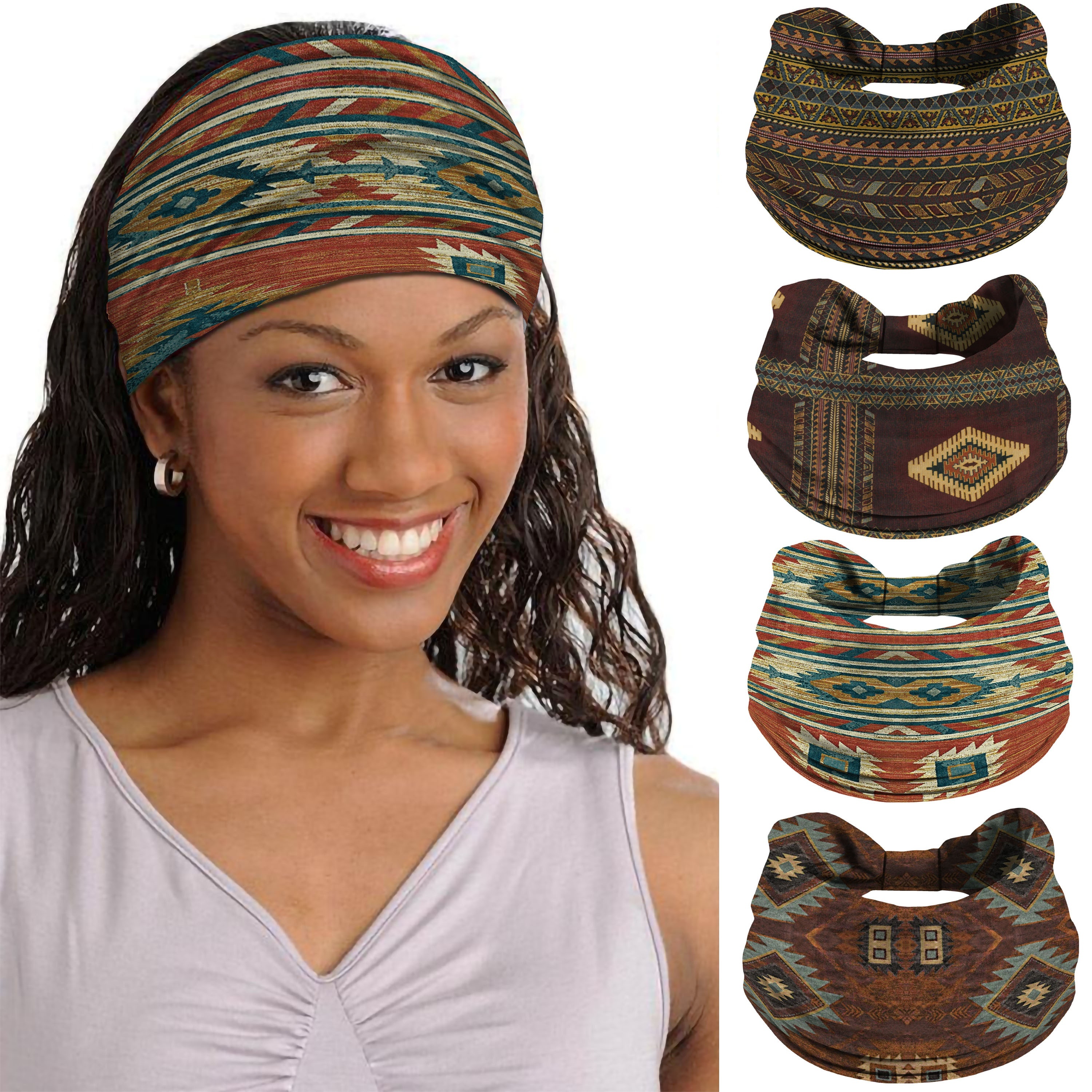 

-chic Wide Stretchy Knotted Headband For Women - Yoga & Sports, Fashionable Fall/winter Accessory