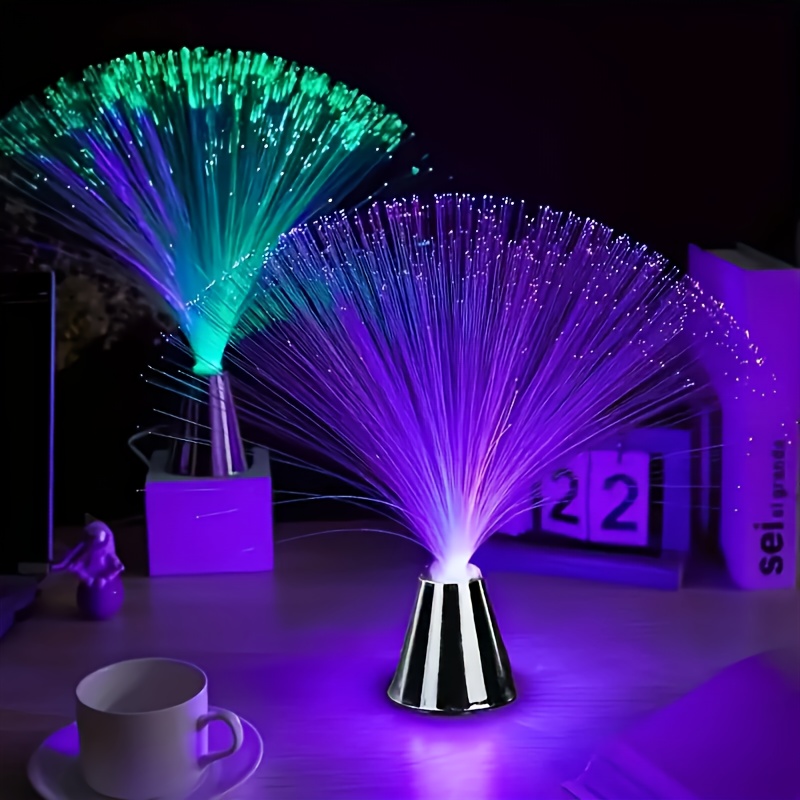1pc multicolor gradient starlight 14led light automatic color change with 7   festival decorative ambient light with switch control independent plastic base   decorative lighting suitable for     decorations birthday Product details 5