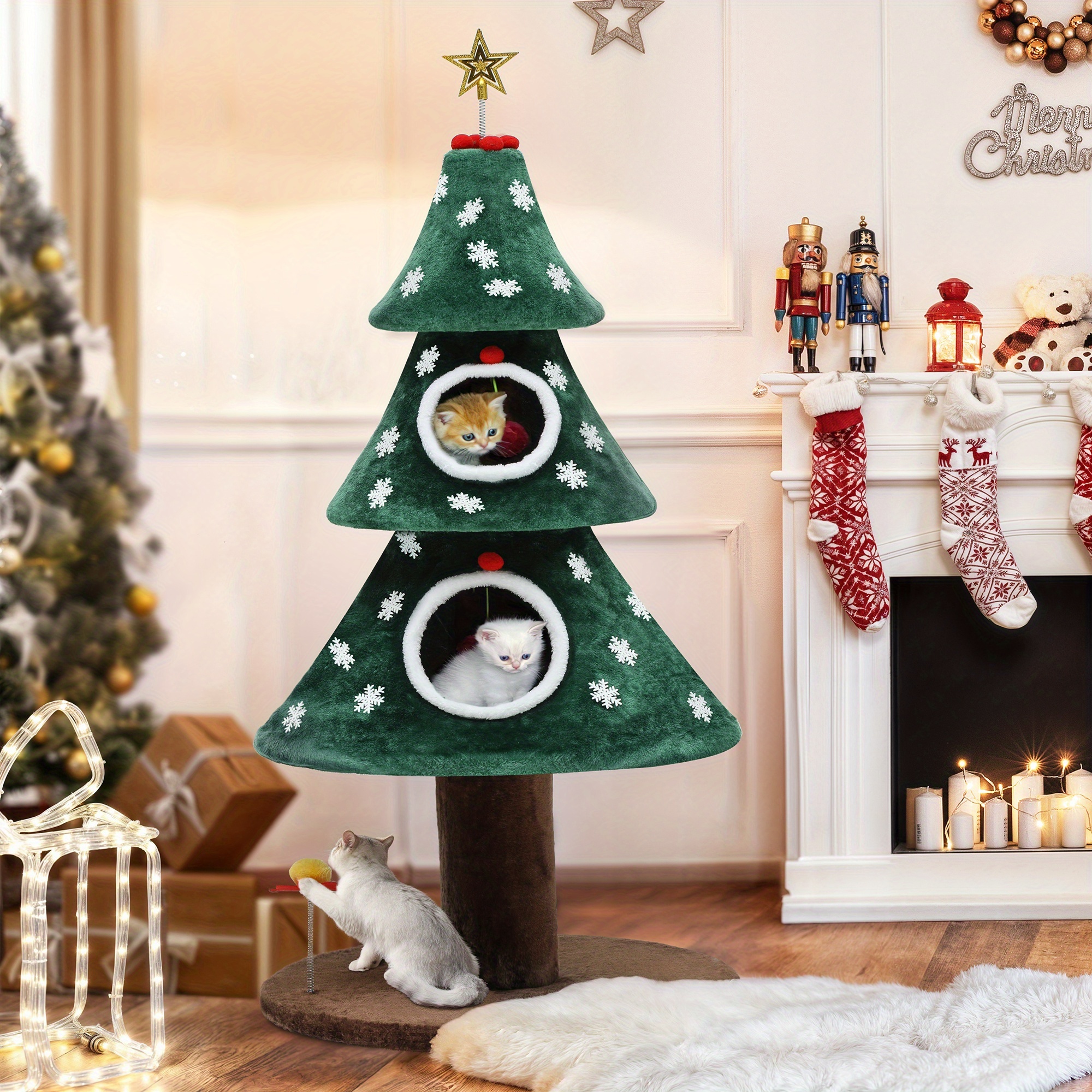 

Cat Toy, For Cat House, Christmas For 2 Cat