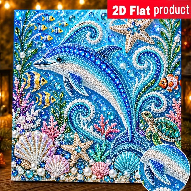 dolphin painting sold on Temu United States