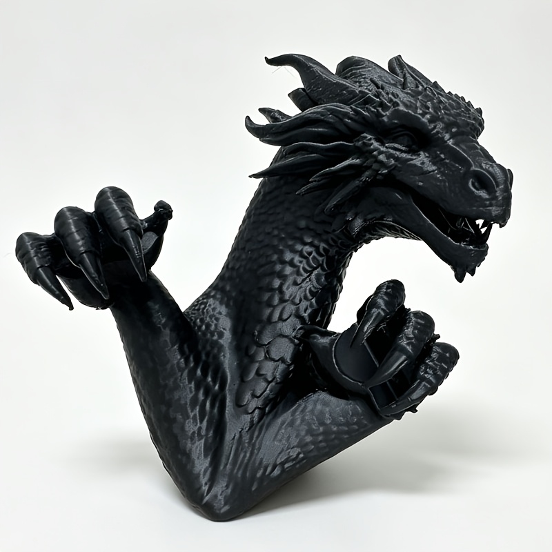 TEMU Ornement d'affichage de créature imprimée en 3D - Plastique PLA de style gothique, convient pour la décoration de bord de moniteur de bureau et