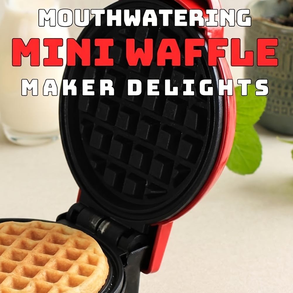 Versatile 3-In-1 Mini Electric Baker, Easy One-Plug Hash Brown Maker for Paninis & Chaffles, Lightweight Multi-Function Griddle, Reliable Individual Serving Cooker, Compact Design