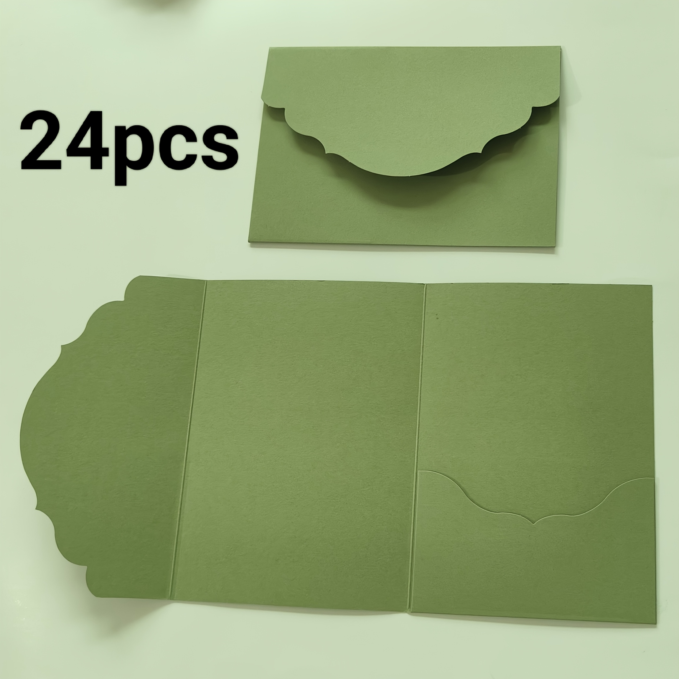 TEMU 12/24 pz Buste a Tascabile a Tre Pieghe per Matrimonio, Buste Semplici per Fidanzamento, Compleanno, Battesimo, Fai da Te, 5*7 Pollici,