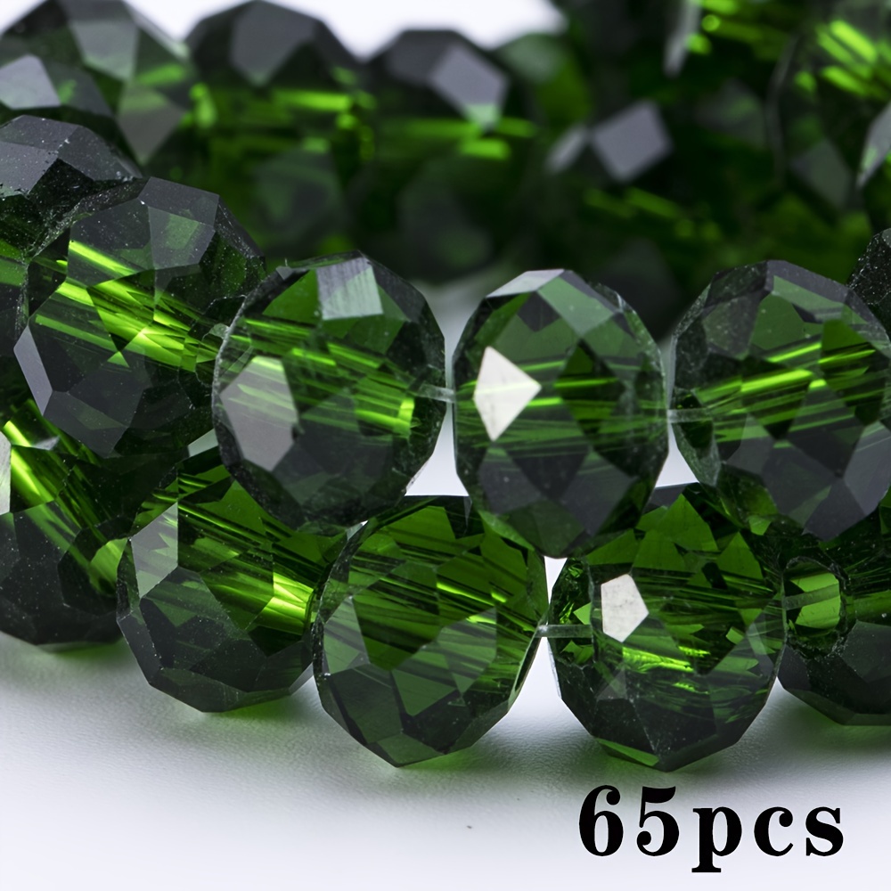 Image of 120/85/65pcs (4/6/8mm) Glass Beads - Loose Spacer Beads For Jewelry Making, Diy Crafts, Necklace & Bracelet Beading Supplies - Bulk Glass Beads For Handmade Needlework, Resin & Polymer Clay