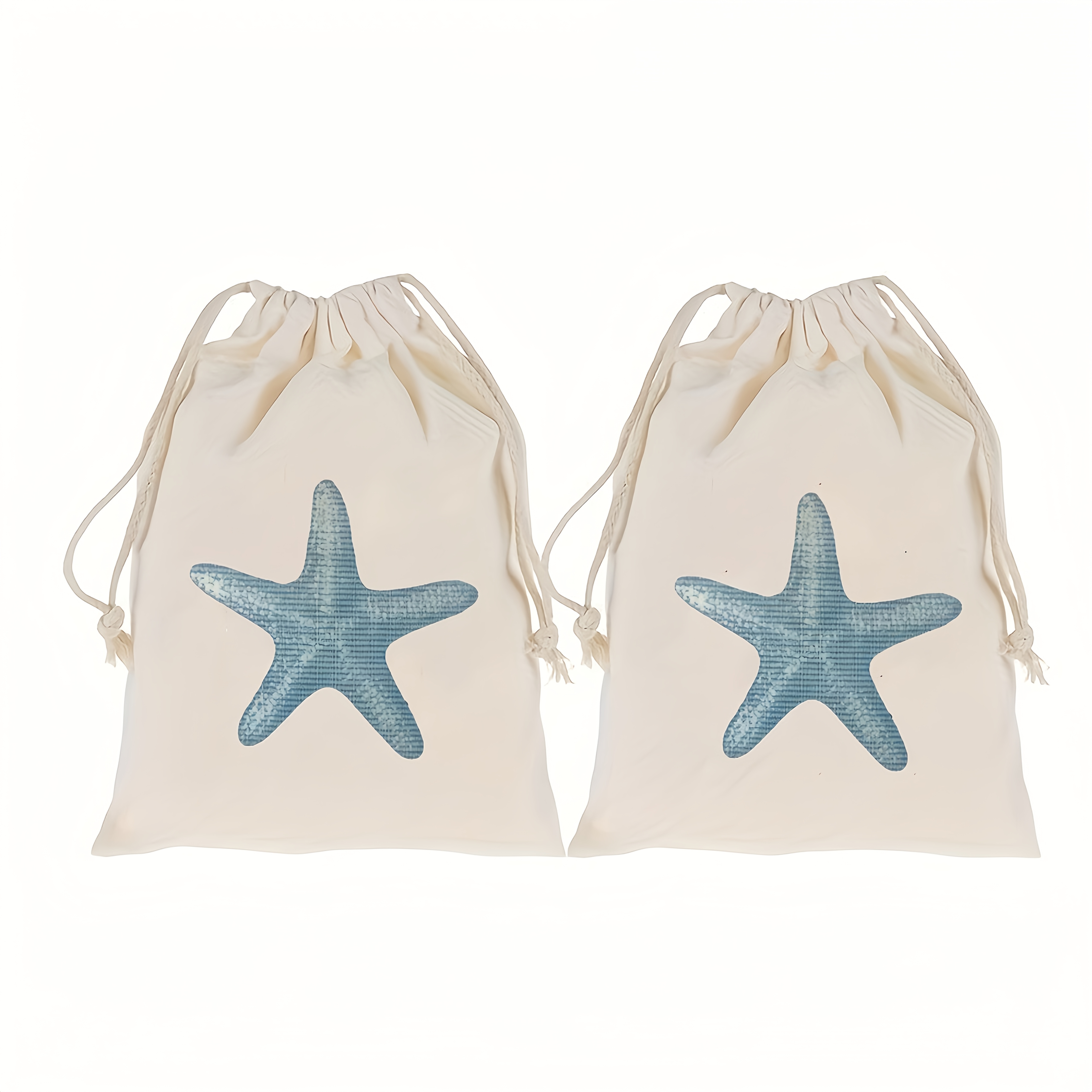 TEMU Gift For Her/him 5pcs/bag Beach Party Drawstring Gift Bag Storage Bag Pouch Hawaiian Party Tabletop Decor Outdoor Beach Wedding Bridesmaid Gift