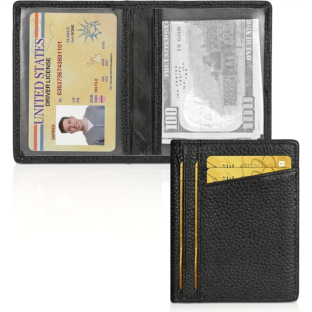 

Yoomiie Ultra-thin Minimalist Wallet High-quality Leather Rfid Anti-theft Brush Wallet With 8 Card Slots And 2 Windows