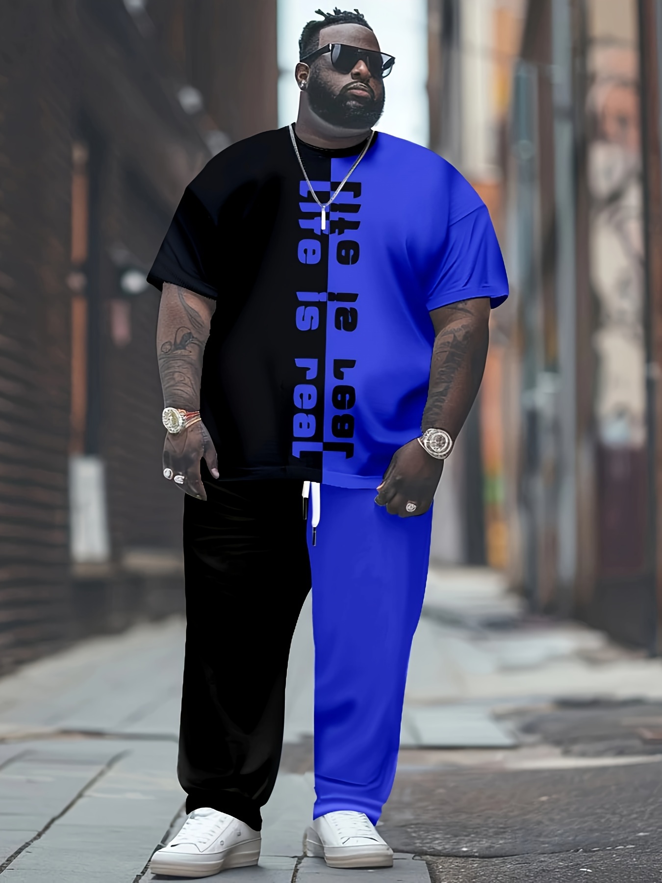 plus size track pants for men sold on Temu United States