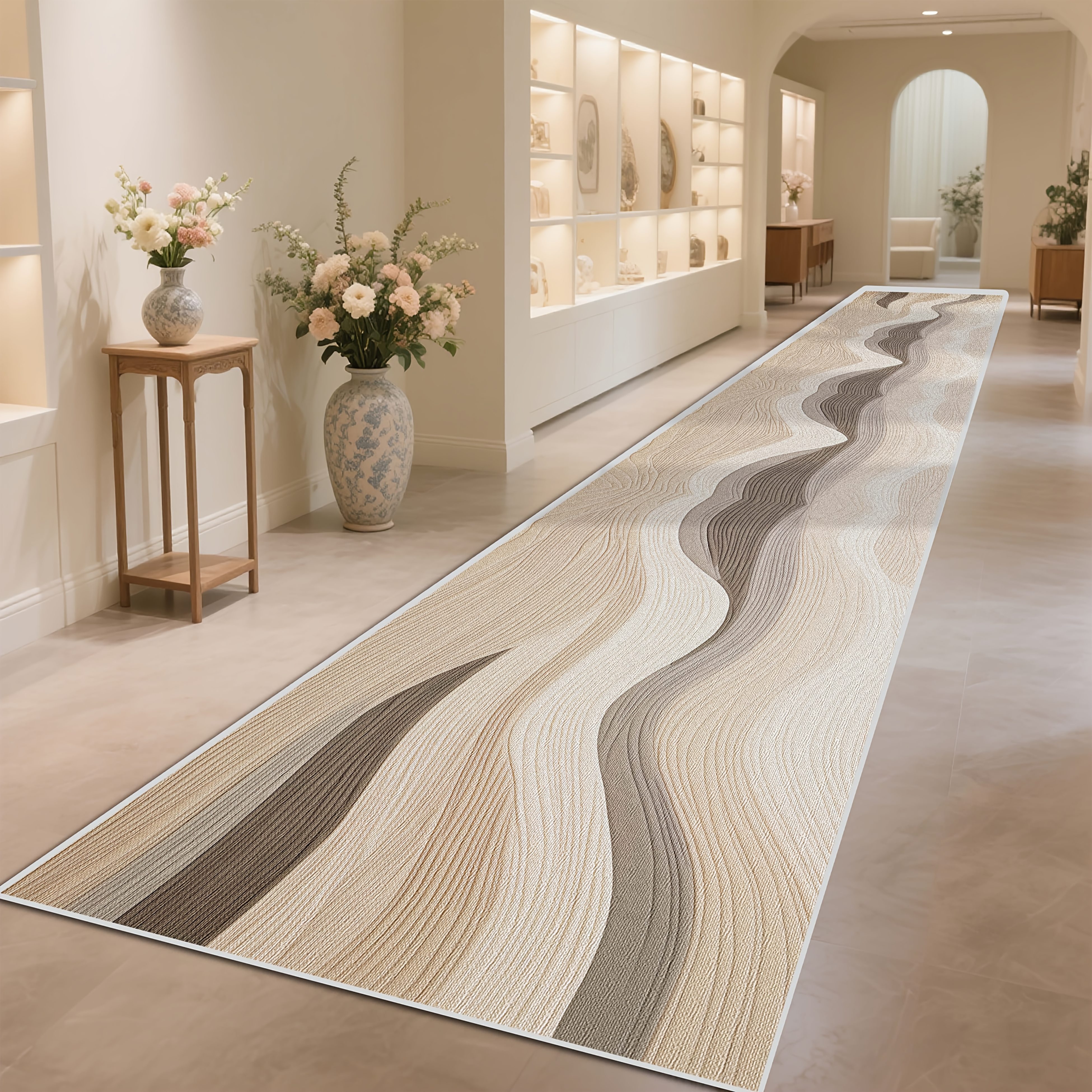TEMU Golden Diamond Velvet 1pc, Stylish, Exquisite, And Beautiful Artistic Runner Rug, Soft, Comfortable, And Exquisite Large Floor Mat For Home