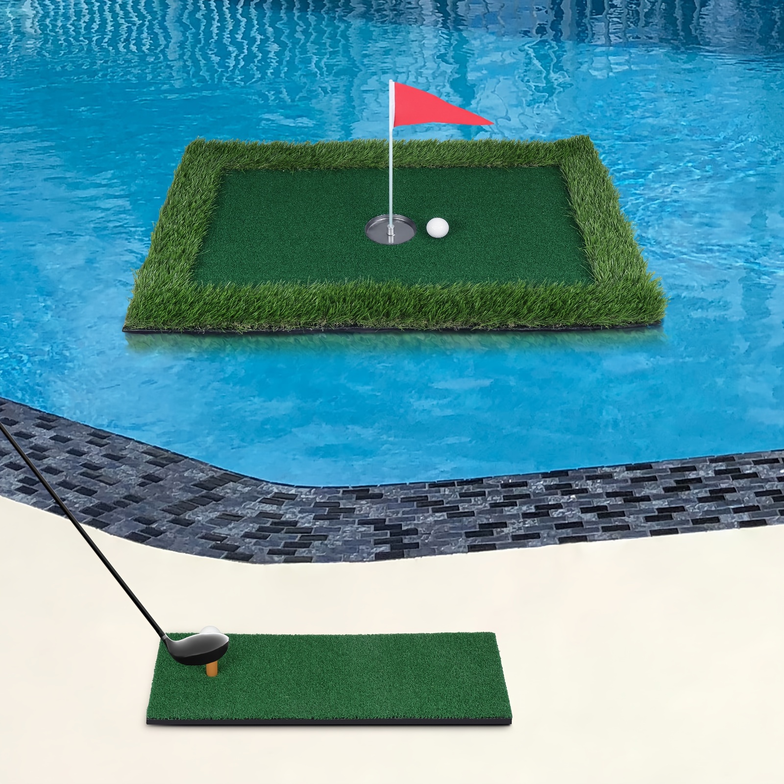 

Floating Golf For , Golf Chipping Putting Floating Mat, For / Floating Golf